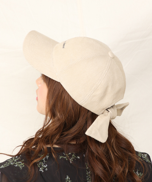 Heather(ヘザー)の「バックリボンロゴCAP 847048(キャップ・レディース・ブラック/ベージュ/ダークベージュ・ONE SIZE)」の12枚目の写真