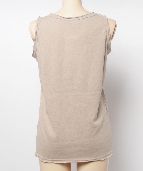 Aunt Marie's（アントマリーズ）の「AUNT MARIE'S ダメージスラブタンク（タンクトップ・レディース・ホワイト/ブラック/ブラウン/オレンジ・FREE）」の5枚目の写真