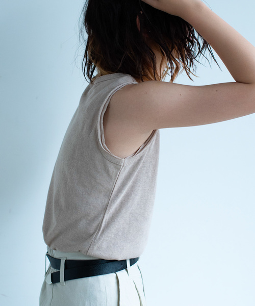 Aunt Marie's（アントマリーズ）の「AUNT MARIE'S ダメージスラブタンク（タンクトップ・レディース・ホワイト/ブラック/ブラウン/オレンジ・FREE）」の15枚目の写真