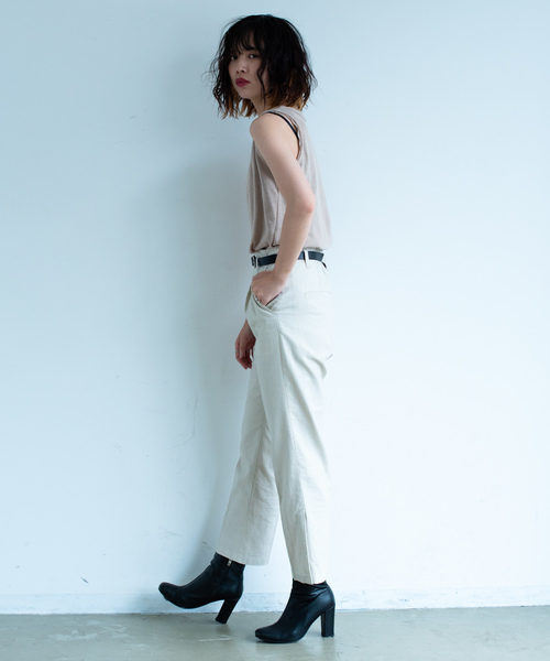 Aunt Marie's（アントマリーズ）の「AUNT MARIE'S ダメージスラブタンク（タンクトップ・レディース・ホワイト/ブラック/ブラウン/オレンジ・FREE）」の13枚目の写真