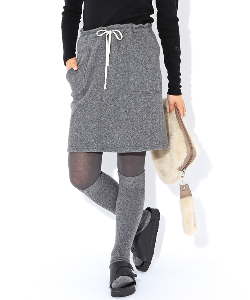 BEAMS BOY（ビームスボーイ）の「orslow / NEWYORKER SKIRT（スカート・レディース・ライトグレー/グレー・ONE SIZE）」の2枚目の写真