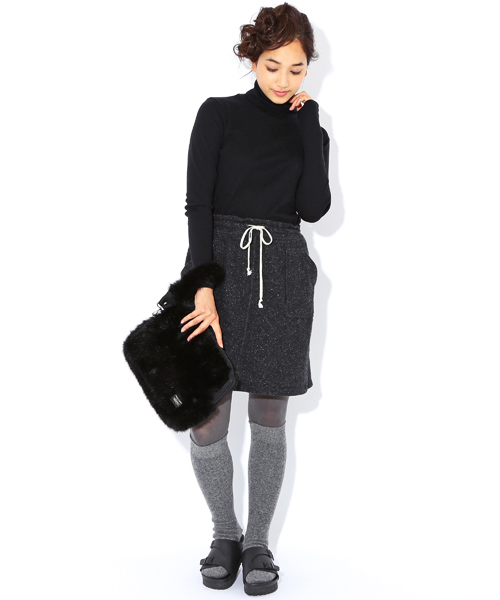 BEAMS BOY（ビームスボーイ）の「orslow / NEWYORKER SKIRT（スカート・レディース・ライトグレー/グレー・ONE SIZE）」の5枚目の写真