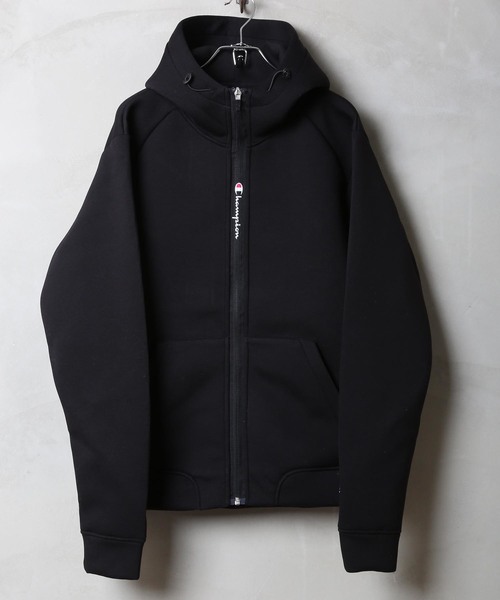 Champion(チャンピオン)の「【CHAMPION/チャンピオン】ボンディングスプリクトロゴZIPパーカー C3-QS107 通気性に優れた3層構造 ストレッチ素材(パーカー・メンズ・ブラック/ネイビー/杢グレー/パープル・LARGE/X-LARGE/MEDIUM)」の9枚目の写真