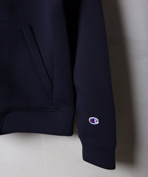 Champion(チャンピオン)の「【CHAMPION/チャンピオン】ボンディングスプリクトロゴZIPパーカー C3-QS107 通気性に優れた3層構造 ストレッチ素材(パーカー・メンズ・ブラック/ネイビー/杢グレー/パープル・LARGE/X-LARGE/MEDIUM)」の17枚目の写真