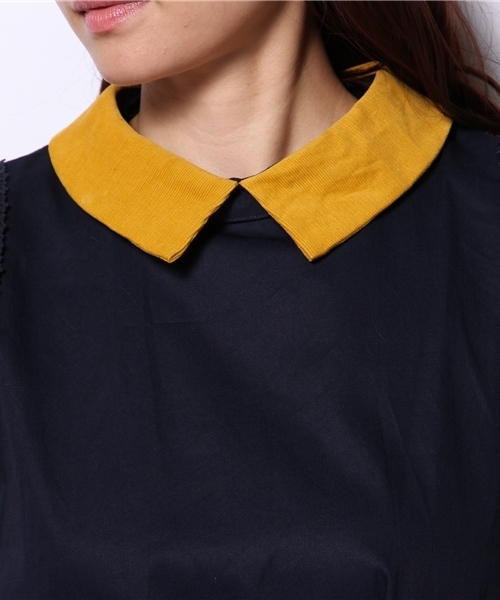 BEAMS BOY（ビームスボーイ）の「TORI-TO / 2枚スカート ノースリーブワンピース（ワンピース・レディース・ネイビー・ONE SIZE）」の6枚目の写真