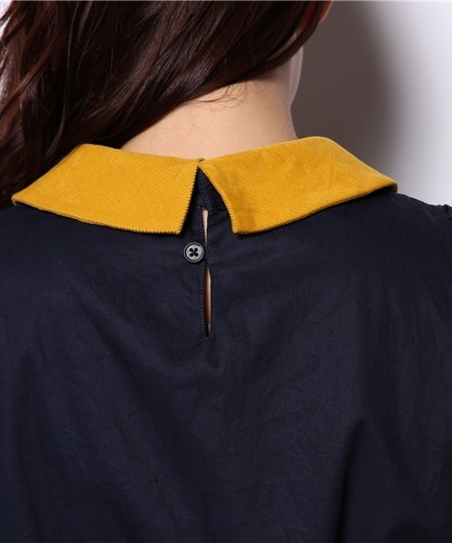 BEAMS BOY（ビームスボーイ）の「TORI-TO / 2枚スカート ノースリーブワンピース（ワンピース・レディース・ネイビー・ONE SIZE）」の8枚目の写真