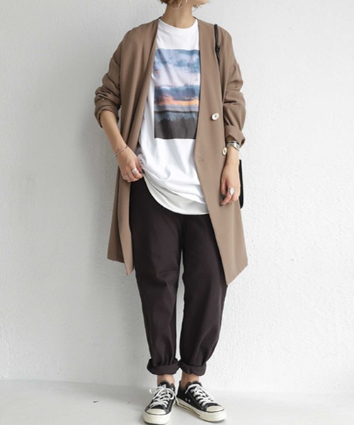 antiqua(アンティカ)の「カーブシルエットパンツ(デニムパンツ・レディース・チャコールグレー/ブラック/ベージュ/オフホワイト/グリーン系その他・S/M/L/XL/XS/XXL)」の20枚目の写真