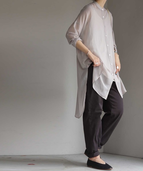 antiqua(アンティカ)の「カーブシルエットパンツ(デニムパンツ・レディース・チャコールグレー/ブラック/ベージュ/オフホワイト/グリーン系その他・S/M/L/XL/XS/XXL)」の21枚目の写真