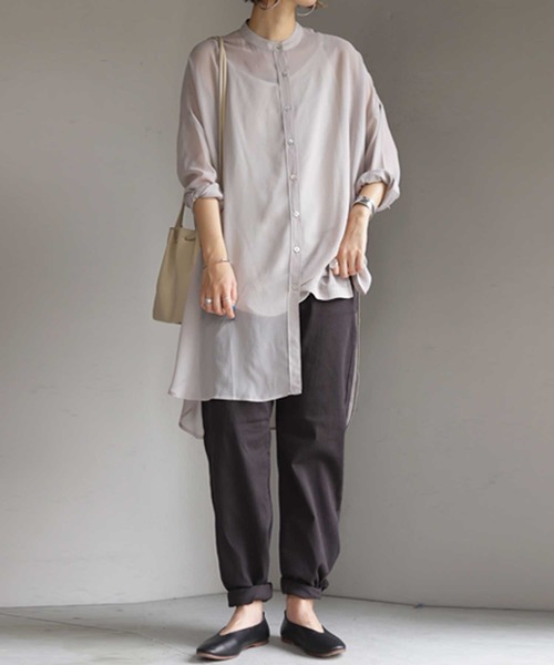 antiqua(アンティカ)の「カーブシルエットパンツ(デニムパンツ・レディース・チャコールグレー/ブラック/ベージュ/オフホワイト/グリーン系その他・S/M/L/XL/XS/XXL)」の17枚目の写真