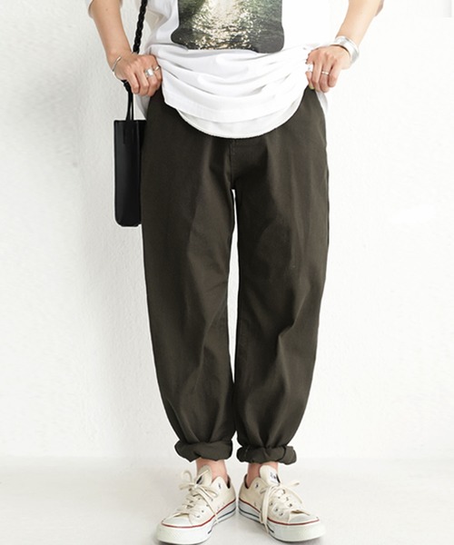 antiqua(アンティカ)の「カーブシルエットパンツ(デニムパンツ・レディース・チャコールグレー/ブラック/ベージュ/オフホワイト/グリーン系その他・S/M/L/XL/XS/XXL)」の6枚目の写真