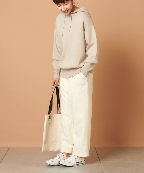 PUAL CE CIN(ピュアルセシン)の「パーカープルオーバー(Tシャツ/カットソー・レディース・アイボリー/グレー/チャコールグレー/ベージュ/ピンク・FREE)」の18枚目の写真