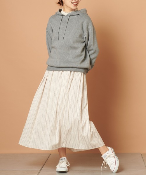PUAL CE CIN(ピュアルセシン)の「パーカープルオーバー(Tシャツ/カットソー・レディース・アイボリー/グレー/チャコールグレー/ベージュ/ピンク・FREE)」の13枚目の写真