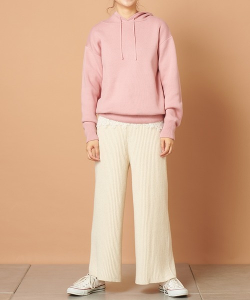 PUAL CE CIN(ピュアルセシン)の「パーカープルオーバー(Tシャツ/カットソー・レディース・アイボリー/グレー/チャコールグレー/ベージュ/ピンク・FREE)」の21枚目の写真