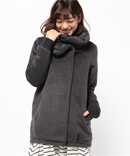 WEGO（ウィゴー）の「WEGO/ビックカラーコクーンコート（その他アウター・レディース・ホワイト系その他/ブラック/ダークグレー・FREE）」の16枚目の写真