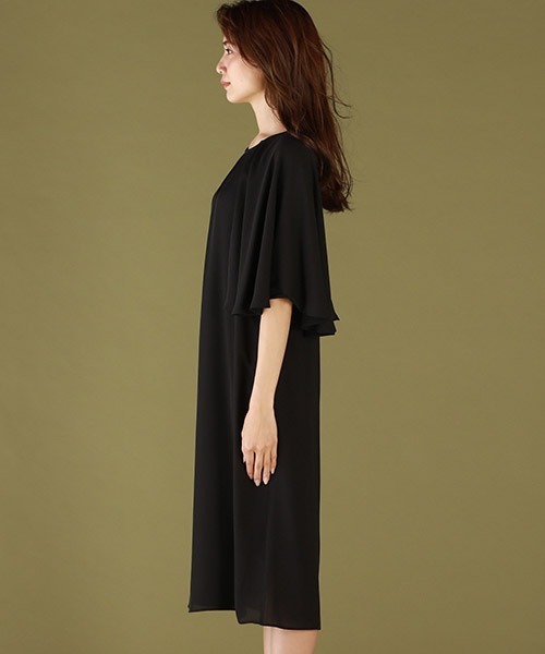 セール ワンピース ワンピース ドレス Web別注 外せるケープ付き2wayワンピース ワンピース Lautreamont ロートレアモン のファッション