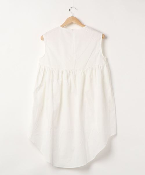 coca(coca)(コカ)の「ギャザーチュニック(チュニック・レディース・ホワイト/ブラック・ONE SIZE)」の3枚目の写真