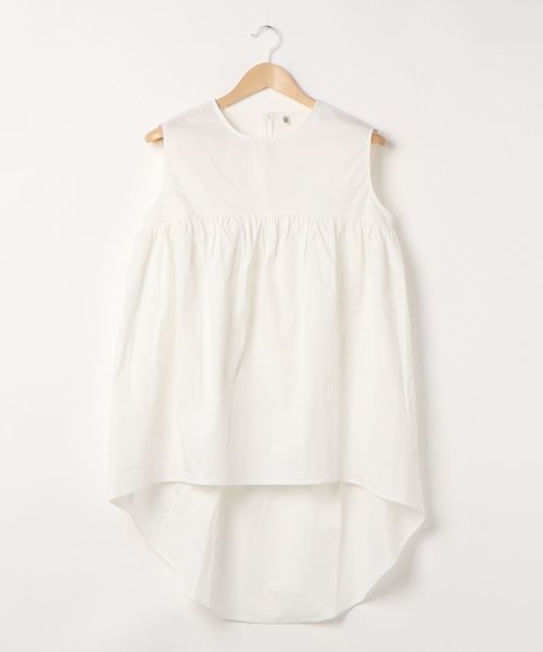 coca(coca)(コカ)の「ギャザーチュニック(チュニック・レディース・ホワイト/ブラック・ONE SIZE)」の4枚目の写真