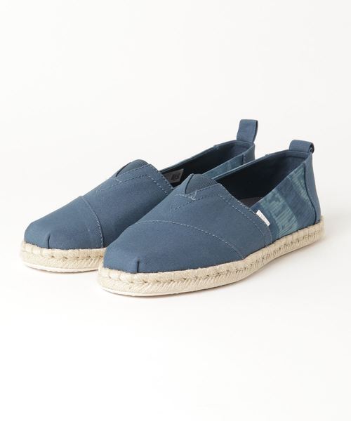 セール マジョルカ ブルー キャンバス タイ ダイ リップストップ メンズ アルパルガータ スリッポン Toms トムス のファッション通販 Zozotown