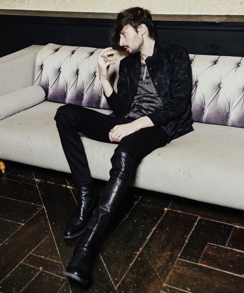 NO ID.(ノーアイディ)の「切替ストレッチデニムスキニーPT(デニムパンツ・メンズ・ブラック・1/2/3)」の3枚目の写真