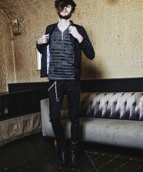 NO ID.(ノーアイディ)の「切替ストレッチデニムスキニーPT(デニムパンツ・メンズ・ブラック・1/2/3)」の5枚目の写真