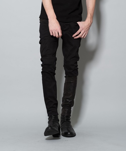 NO ID.(ノーアイディ)の「切替ストレッチデニムスキニーPT(デニムパンツ・メンズ・ブラック・1/2/3)」の8枚目の写真