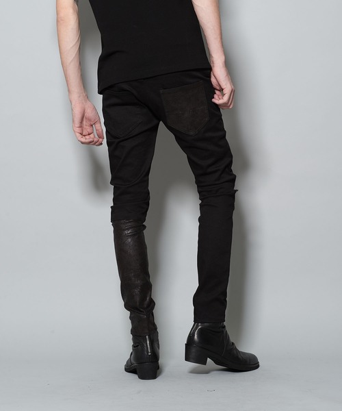 NO ID.(ノーアイディ)の「切替ストレッチデニムスキニーPT(デニムパンツ・メンズ・ブラック・1/2/3)」の12枚目の写真