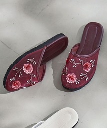 フラワーチュールフラットサンダル