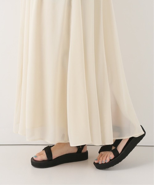 FRAMeWORK（フレームワーク）の「CU/PE切り替えフレアスカート  