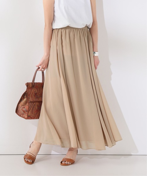 FRAMeWORK（フレームワーク）の「CU/PE切り替えフレアスカート  