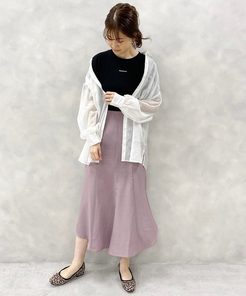 one after another NICE CLAUP（ワンアフターアナザーナイスクラップ）の「ぷっくりロゴTシャツ（Tシャツ/カットソー・レディース・ブラック/オフホワイト/サックスブルー・FREE）」の10枚目の写真