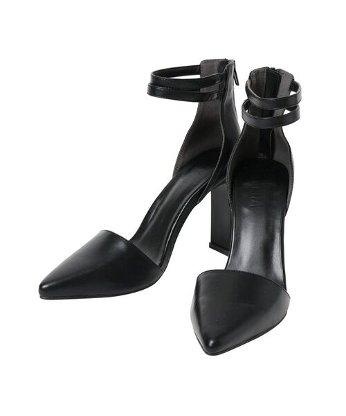 GYDA（ジェイダ）の「アンクルベルトセットバックヒールパンプス（パンプス・レディース・アイボリー/ブラック・SMALL/MEDIUM/LARGE）」の14枚目の写真