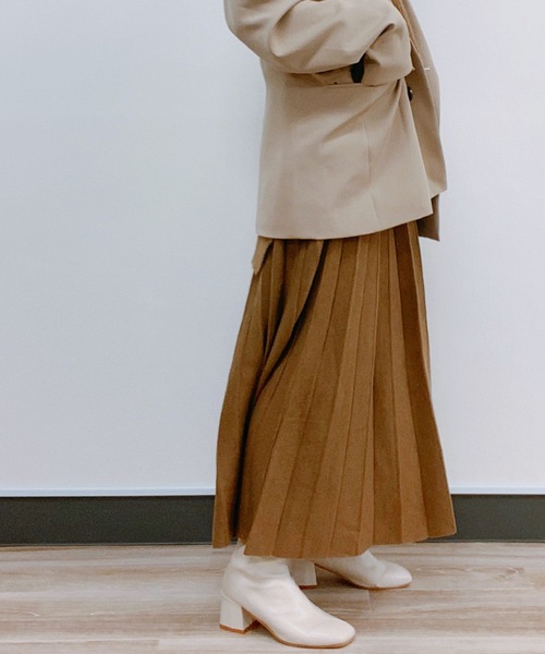 ap retro（アプレトロ）の「プリーツニットスカート【ZOZO限定アイテム】（スカート・レディース・ブラック/ベージュ/ブラウン/オフホワイト・FREE）」の21枚目の写真