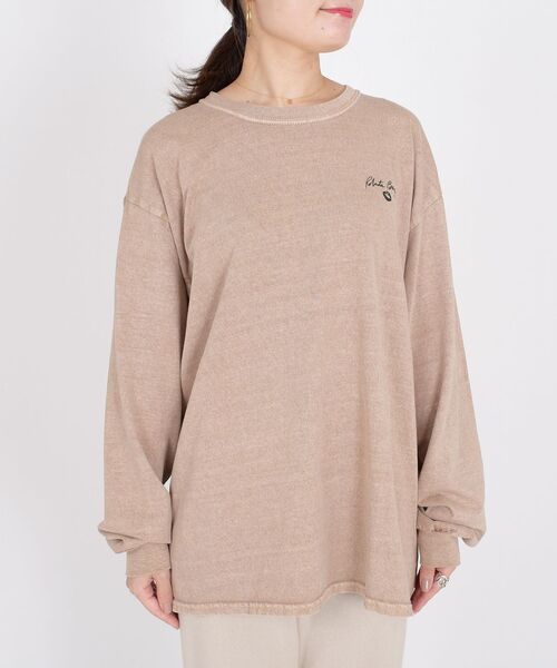 SHIPS(シップス)の「【WEB限定】GOODSPEED:ROBERTA BAYLEY ピグメントTEE◇(Tシャツ/カットソー・レディース・ブラウン/ベージュ・ONE SIZE)」の15枚目の写真