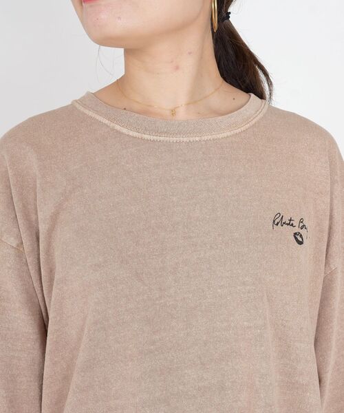 SHIPS(シップス)の「【WEB限定】GOODSPEED:ROBERTA BAYLEY ピグメントTEE◇(Tシャツ/カットソー・レディース・ブラウン/ベージュ・ONE SIZE)」の18枚目の写真