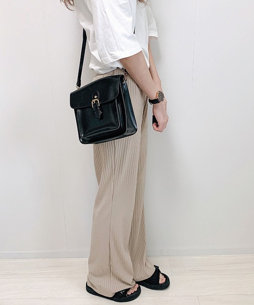 cuorequal(クオレコール)の「フレアリブワイドパンツ(その他パンツ・レディース・グレイッシュベージュ・MEDIUM/LARGE)」の7枚目の写真