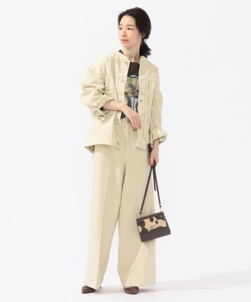 SHIPS（シップス）の「ガーメントダイGジャケット◇（デニムジャケット・レディース・ダークグレー/ナチュラル・38/36）」の19枚目の写真