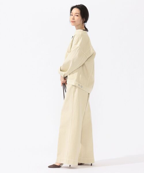 SHIPS（シップス）の「ガーメントダイGジャケット◇（デニムジャケット・レディース・ダークグレー/ナチュラル・38/36）」の15枚目の写真