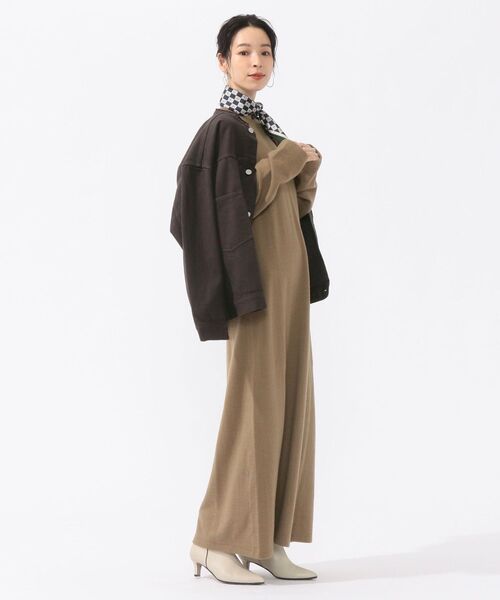 SHIPS（シップス）の「ガーメントダイGジャケット◇（デニムジャケット・レディース・ダークグレー/ナチュラル・38/36）」の7枚目の写真