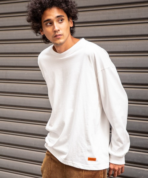 BAYFLOW（ベイフロー）の「WEB限定 USAコットンビッグシルエットTシャツ L/S（Tシャツ/カットソー・メンズ・ホワイト/ブラック/グレー/チャコール・MEDIUM/LARGE）」の2枚目の写真