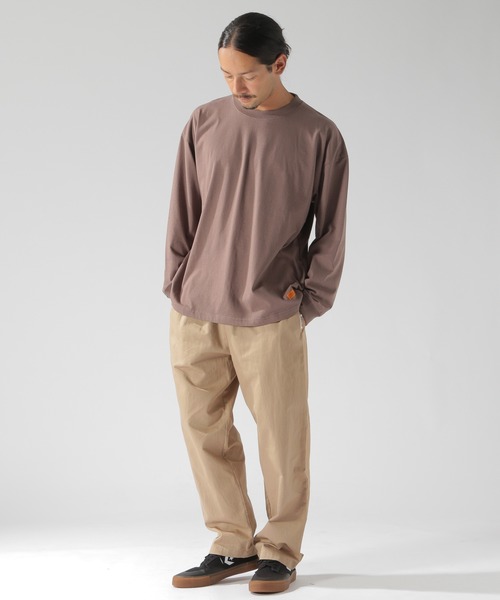 BAYFLOW（ベイフロー）の「WEB限定 USAコットンビッグシルエットTシャツ L/S（Tシャツ/カットソー・メンズ・ホワイト/ブラック/グレー/チャコール・MEDIUM/LARGE）」の6枚目の写真