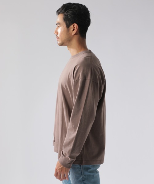 BAYFLOW（ベイフロー）の「WEB限定 USAコットンビッグシルエットTシャツ L/S（Tシャツ/カットソー・メンズ・ホワイト/ブラック/グレー/チャコール・MEDIUM/LARGE）」の11枚目の写真