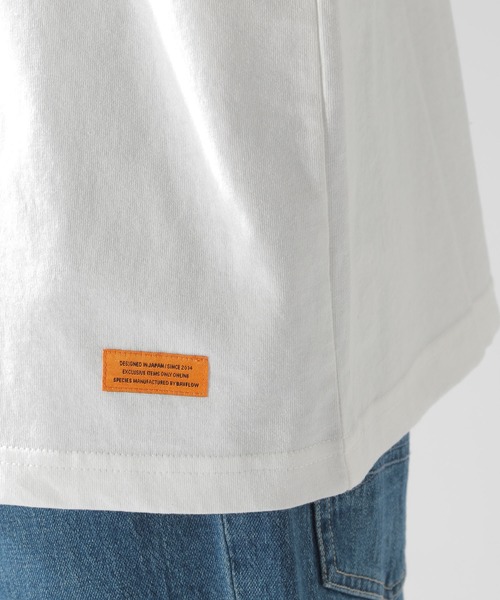 BAYFLOW（ベイフロー）の「WEB限定 USAコットンビッグシルエットTシャツ L/S（Tシャツ/カットソー・メンズ・ホワイト/ブラック/グレー/チャコール・MEDIUM/LARGE）」の18枚目の写真