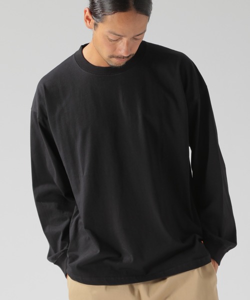 BAYFLOW（ベイフロー）の「WEB限定 USAコットンビッグシルエットTシャツ L/S（Tシャツ/カットソー・メンズ・ホワイト/ブラック/グレー/チャコール・MEDIUM/LARGE）」の7枚目の写真