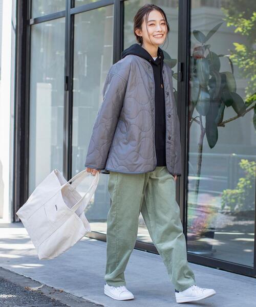 coen(コーエン)の「【WEB限定カラー】OUTLAST(R)中綿ミリタリーコート#(ミリタリージャケット・レディース・グレー/ネイビー/オリーブ・FREE)」の6枚目の写真