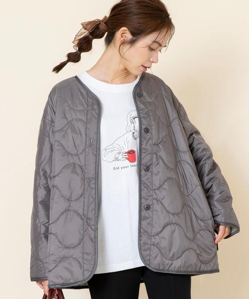 coen(コーエン)の「【WEB限定カラー】OUTLAST(R)中綿ミリタリーコート#(ミリタリージャケット・レディース・グレー/ネイビー/オリーブ・FREE)」の9枚目の写真