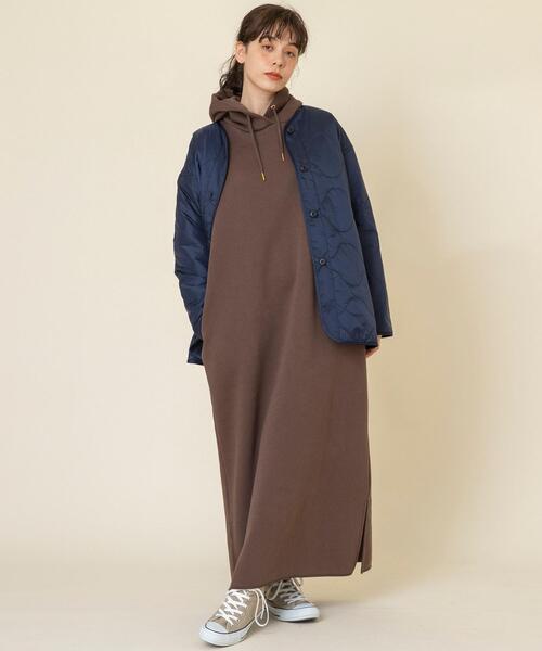 coen(コーエン)の「【WEB限定カラー】OUTLAST(R)中綿ミリタリーコート#(ミリタリージャケット・レディース・グレー/ネイビー/オリーブ・FREE)」の19枚目の写真