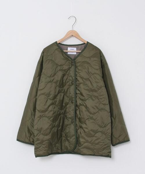 coen(コーエン)の「【WEB限定カラー】OUTLAST(R)中綿ミリタリーコート#(ミリタリージャケット・レディース・グレー/ネイビー/オリーブ・FREE)」の11枚目の写真