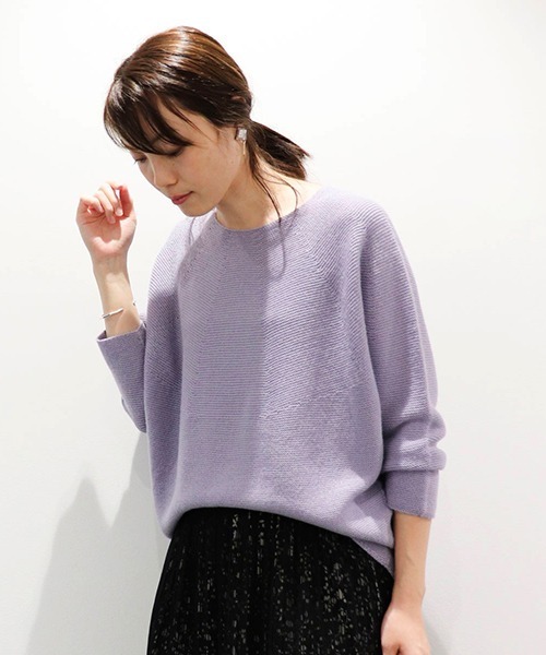 Comme Ca Mature(コムサマチュア)の「ホールガーメント(R) ニットプルオーバー(ニット/セーター・レディース・ベージュ/ブラウン/ワイン/チャコール/パープル・FREE)」の20枚目の写真