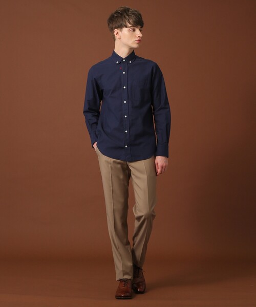 DRESSTERIOR（ドレステリア）の「◆定番OXラウンドカラーシャツ（シャツ/ブラウス・メンズ・ダークネイビー・90/91/92）」の3枚目の写真
