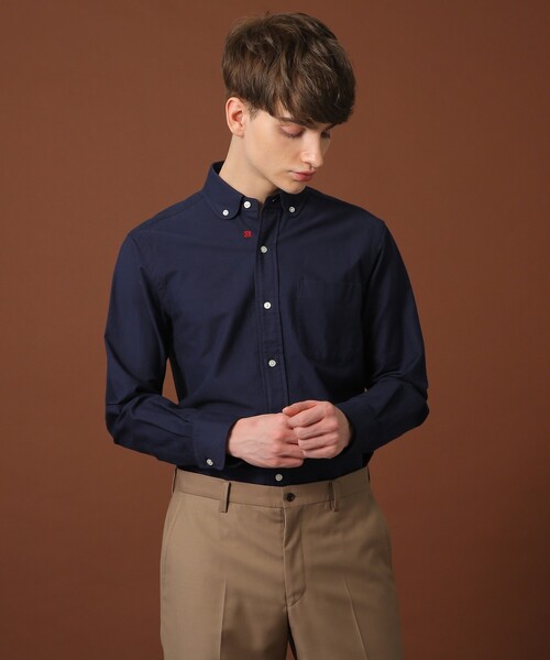 DRESSTERIOR（ドレステリア）の「◆定番OXラウンドカラーシャツ（シャツ/ブラウス・メンズ・ダークネイビー・90/91/92）」の8枚目の写真